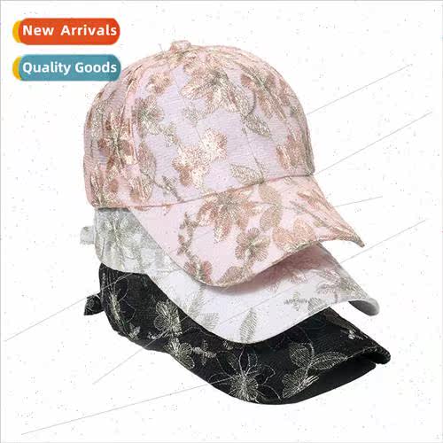 Women hats fashion Korean  hundred embroidered flowers lace