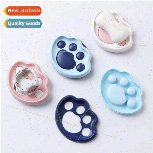 Cute cat paw soap box wall-mounted soap box suction cup soap