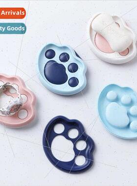 Cute cat paw soap box wall-mounted soap box suction cup soap