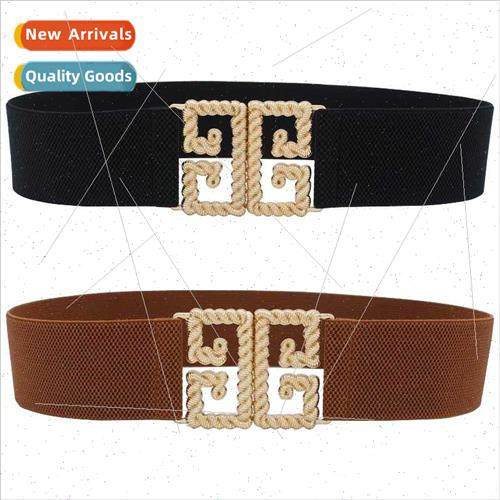 Fashion waist seal ladies elastic wide belt dress waist skir