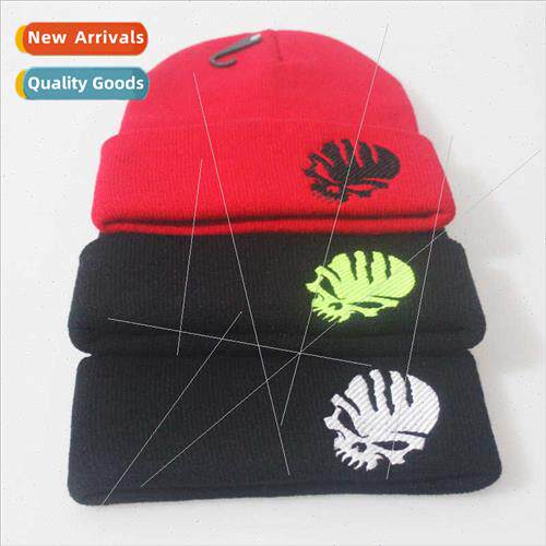2020 new popular warm ski cap skull embroidery wool cap knte