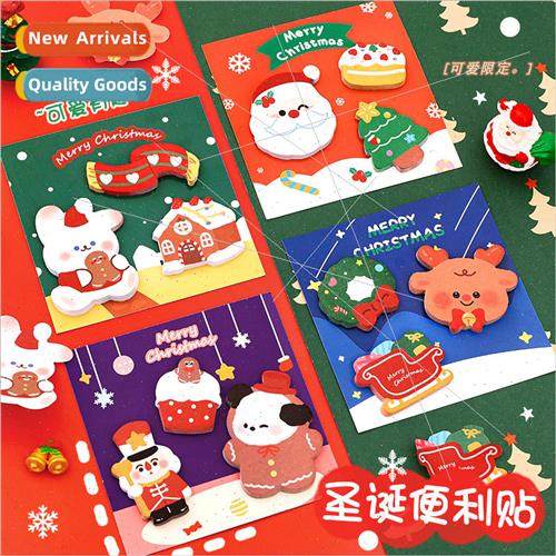 Christmas cartoon sticky notes cute high-color value self-ad