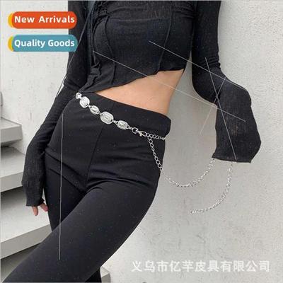 French vintage waist chain female fashion body chain exotic