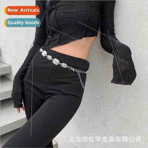 French vintage waist chain female fashion body chain exotic
