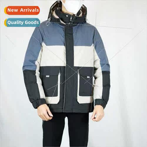 colorful hooded cotton jacket men Korean  Hundred Leisure th