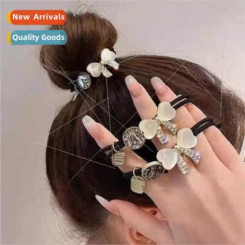 Korea bow hair rope hair circle female simple versatile high