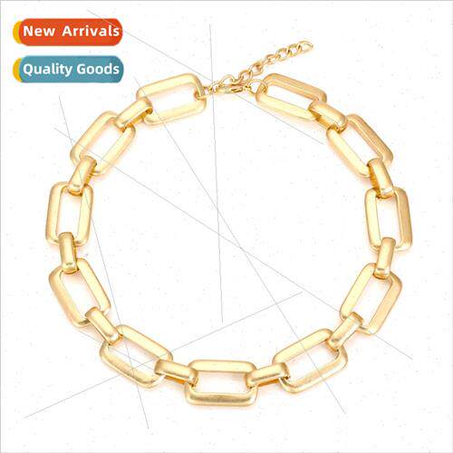Metal thick chain necklace 2022 new light luxury collarbone