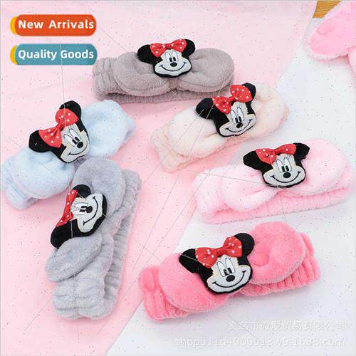 Cartoon cute Minnie bow hair band female cute fabric hair ac