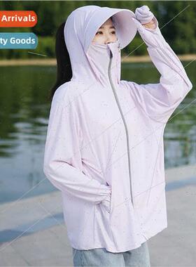 Ice silk sunscreen clothing women long-sleeved anti-ultravio