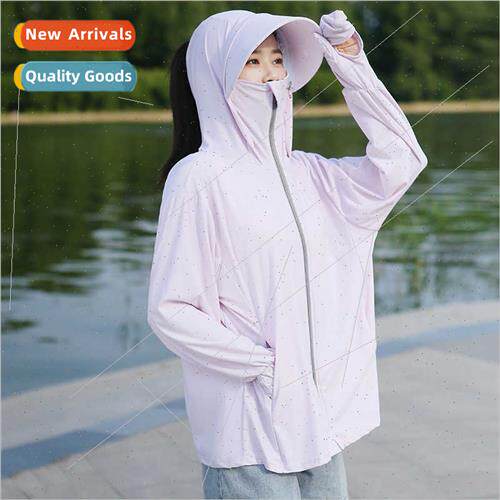 Ice silk sunscreen clothing women long-sleeved anti-ultravio