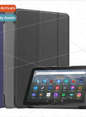 Case适用Fire8 2022 Protective Case HD8 Tri-Fold Solid Color