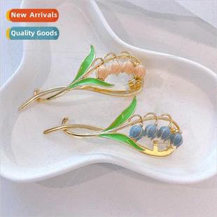 back orchid one sweet head clips hair flower bell Elegant