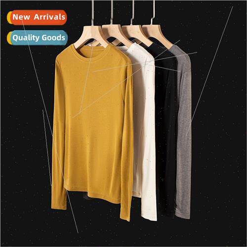 Long-sleeved bottoming shirt female fall winter new Mulberry