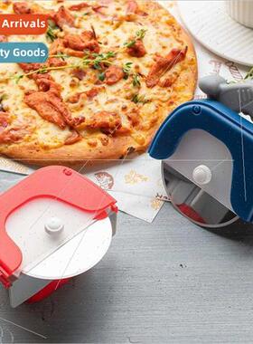 Roller pizza cutter wh protective sleeve creative pizza deta
