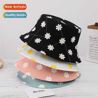 Korean  new flowers printed fisherman hat female Japanese le