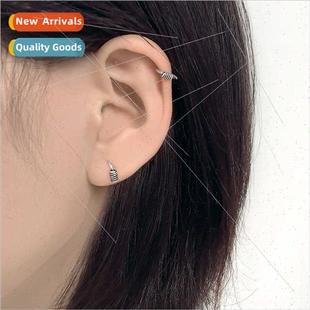 mini men ear buckle circle tide small retro ins set Europe