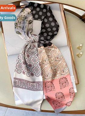 Korea new spring fall cashew flower decorative silk scarf fe