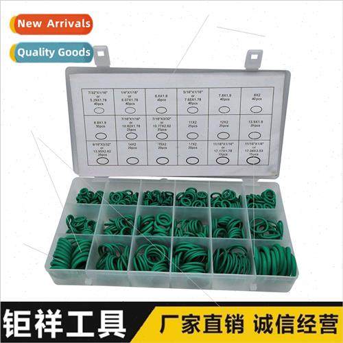 500PC Green Seal Repair Boxed O-Ring trile Rubber Ring Gaske