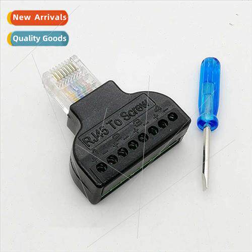 Network 8P8C crystal head solder-free adapter RG45 male to 8