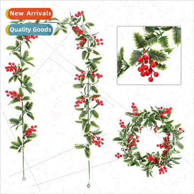mulation Christmas rattan in Europe Uned States wall hanging