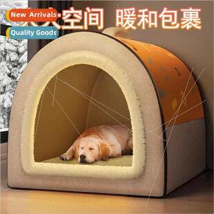 warm large house kennel dog winter washable Dog removable