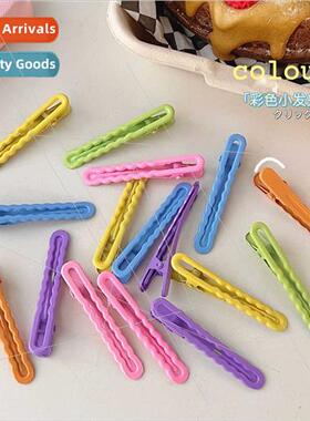 ins wind candy color hair clip one word hairpin side clip ba