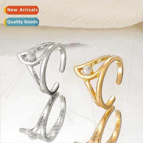 Drilling triangle ring temperament alloy geometric open inde