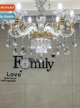chandelier living room crystal lamp simple light luxury dini