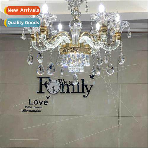 chandelier living room crystal lamp simple light luxury dini