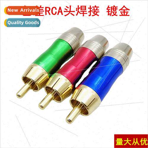 Gold-plated RCA plugs Audio connectors Lotus plugs Component