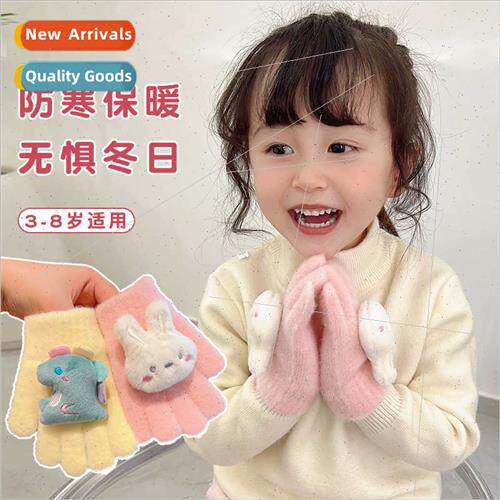 Winter children five-finger gloves super cute cute baby spl-