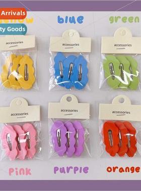 che design wave color clashing hair clips sweet candy color
