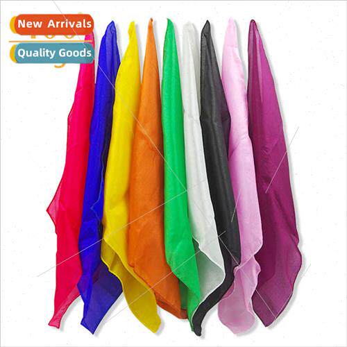 Magic silk scarf 30*30cm red yellow green blue black whe mag