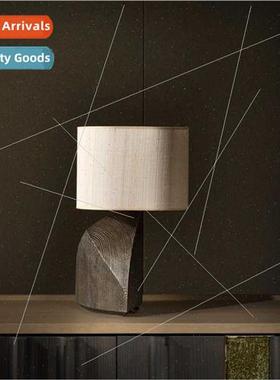 New Chinese table lamp modern study bedroom bedside wabi-sab