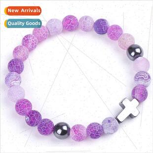 Beads Bracelet Natural Cross Weathered Spacer Stone Hemate