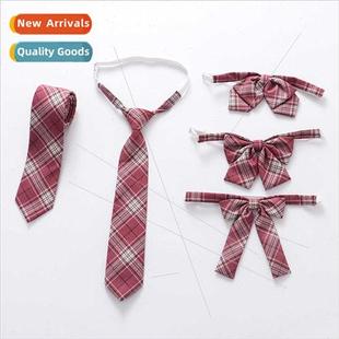 Illusion Tie Plaid Whe Red Accessories Lapel Shirt Bow