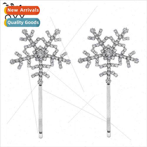 Europe creative snowflake bangs clip adult children daily hc