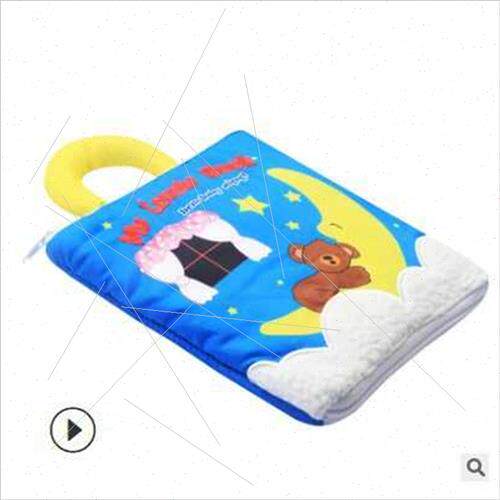 Cartoon baby cloth book 0-3 years old tearing touch wh ringi