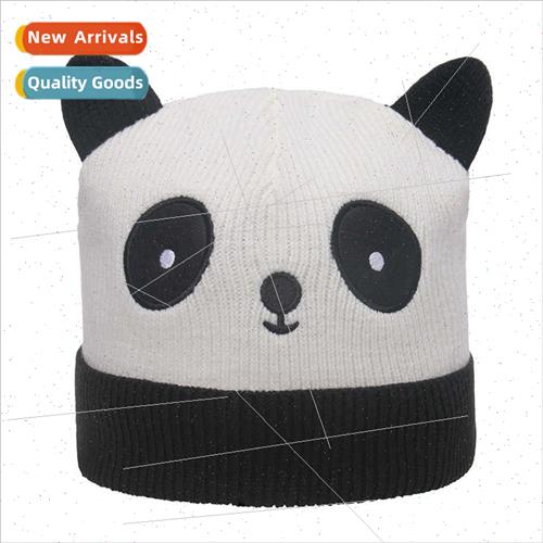 Autumn winter cute panda head wool cap flap nd hundred match