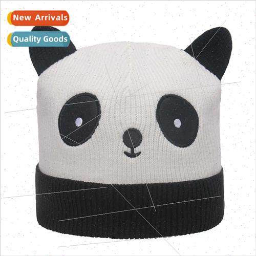 Autumn winter cute panda head wool cap flap nd hundred match