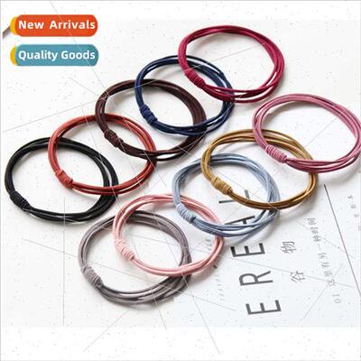 New Korean four-in-one high elasticy rubber band hair circle