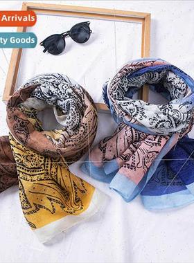 Color clash nd scarf women autumn winter colorblocking knted