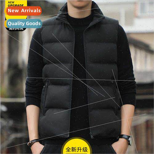 Cotton vest men new fall winter stand-up collar loose comtab
