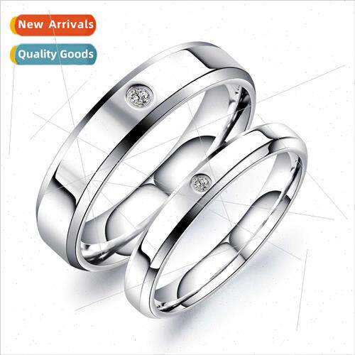 New jewelry stainless steel diamond ring diamond ring men wo