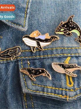 Europe Uned States brooches cartoon dolphin whale fun modeli