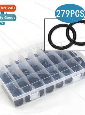 279pcs Boxed Black trile O-Ring licone Rubber Circular Gaske