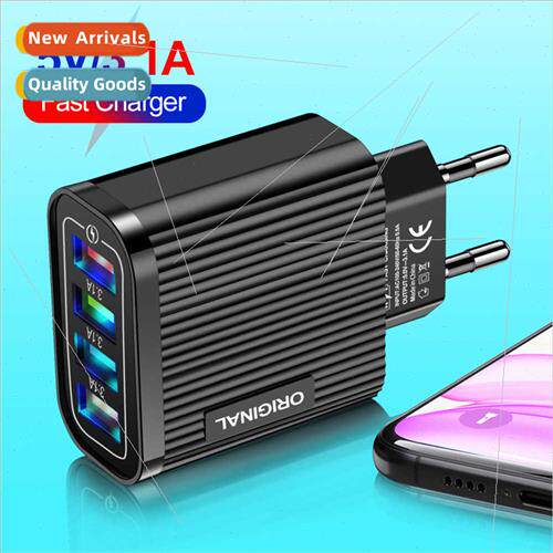 minous 4USB phone charging head   U.S.  travel charger Strip