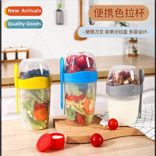 Portable salad cups take-out breakfast cups high-color with