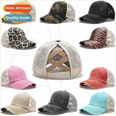 2023 tail Baseball Cap Women Disssed Washed Cotton Trucker C