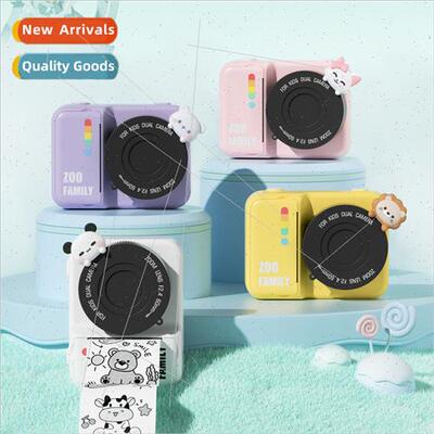 New HD Print P2 Kids Print Camera Thermal Polaroid Digal Cam
